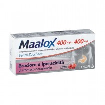 Maalox 400 Mg + 400 Mg Senza Zucchero Gusto Frutti Rossi 30 Compresse