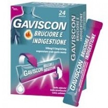 Gaviscon Bruciore E Indigestione 24 Bust 500 Mg + 213 Mg + 325 Mg