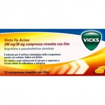 Vicks Flu Action 12 Cpr Riv 200 Mg + 30 Mg