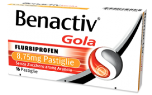 Benactiv Gola 16 Pastiglie 8,75 Mg Arancia Senza Zucchero
