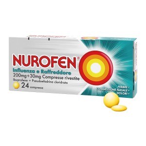 Nurofen Influenza E Raffreddore 24 Cpr Riv 200 Mg + 30 Mg