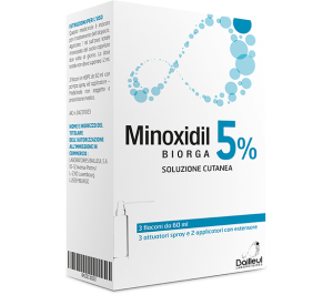 Minoxidil Biorga 5% Soluzione Cutanea 3 Flaconi