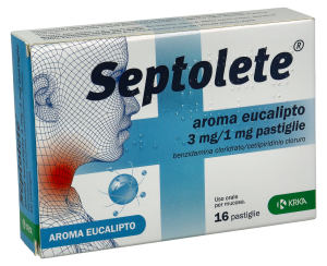 Septolete 16 Pastiglie 3 Mg + 1 Mg Aroma Eucalipto
