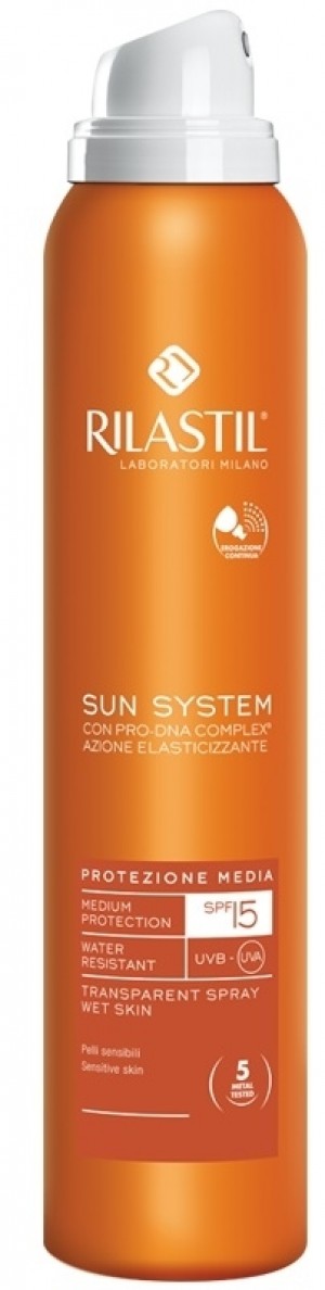 Rilastil Sun System Photo Protection Therapy Spf15 Transparent Spray 200 Ml
