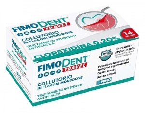 Fimodent Travel Collutorio Clorexidina Spdd 0,20% 14 Flaconcini Monodose 10 Ml