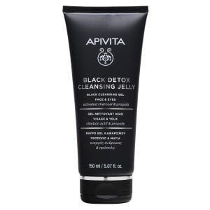 Apivita Black Detox Cleanser 150 Ml - Gel Detergente Nero Propoli & Carbone Attivo
